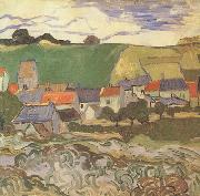 Vincent Van Gogh View of Auvers (nn04) Spain oil painting artist
